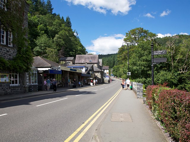 Betws-y-Coed village centre