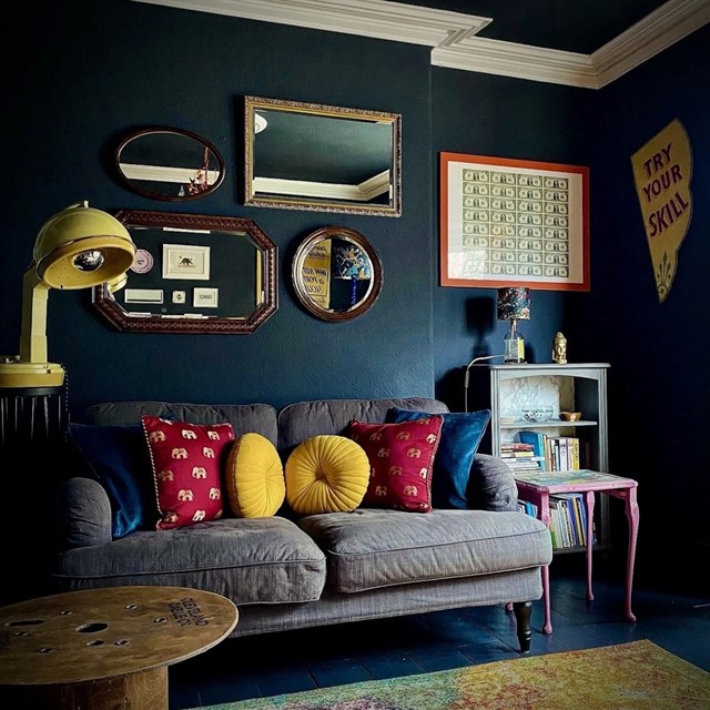 The guest lounge at Crafnant House